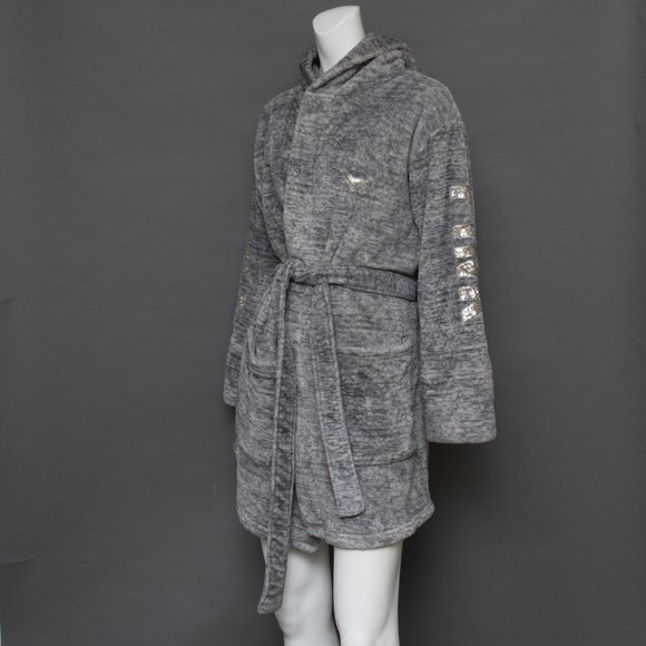 Victoria's Secret Gray Size XS Belted Short Robe - Picture 3 of 9